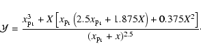 \begin{displaymath}{\cal{Y}} =
\frac{x_{\rm p_1}^3 + X \left [ x_{\rm p_1} \left...
...\right ) + 0.375 X^2 \right ]}
{(x_{\rm p_1} + x)^{2.5}} \cdot
\end{displaymath}
