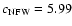 $c_{{\rm NFW}} = 5.99$