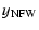 $\displaystyle y_{{\rm NFW}}$