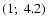 $(1;\;4.2)$