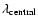 $\lambda_{\rm central}$