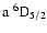 $\rm a~^6D_{5/2}$