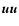 ${\vec{uu}}$
