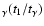 $_{\gamma} (t_{1}/t_{\gamma})$