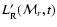 $L'_{\rm R}({\cal M}_{r},t)$