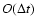 $O(\Delta t)$