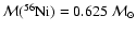 ${\cal M}(^{56}{\rm Ni}) = 0.625~{\cal M}_{\odot}$
