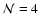 ${\cal N} = 4$
