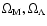 $\Omega_{\rm M},\Omega_{\Lambda}$