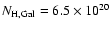 $N_{\rm H,Gal}
= 6.5 \times 10^{20}$