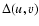 $\Delta(u, v)$