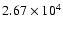 $2.67\times 10^4$