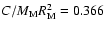$C/M_{\rm M} R_{\rm M}^2=0.366$
