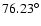 $76.23^{\circ}$