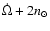 $ \dot{\Omega}+ 2n_\odot$