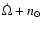 $\dot{\Omega}+ n_\odot $
