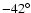 $-42^\circ$