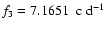 $f_3=7.1651~\hbox{$\;{\rm c}~{\rm d}^{-1}$ }$
