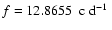 $f=12.8655~\hbox{$\;{\rm c}~{\rm d}^{-1}$ }$