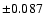$\pm0.087$