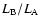 $L_{\rm B}/L_{\rm A}$