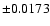 $\pm0.0173$