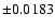 $\pm0.0183$