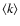 $\langle k\rangle$