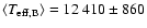 $\langle T_{\rm eff,B}\rangle =12~410\pm860$