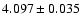 $4.097\pm0.035$