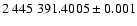$2~445~391.4005\pm0.001$