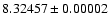 $8.32457\pm0.00002$