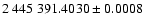 $2~445~391.4030\pm0.0008$