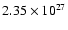 $2.35\times10^{27}$