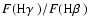 $F(\mbox{H$\gamma$ })/F(\mbox{H$\beta$ })$
