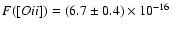 $F([O {\sc ii}])=(6.7\pm0.4) \times 10^{-16}$