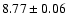 $8.77\pm0.06$