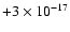 $+3\times 10^{-17}$
