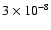 $3\times 10^{-8}$