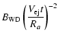 $\displaystyle B_{\rm WD}\left(\frac{V_{\rm ej}t}{R_a}\right)^{-2}$