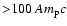 ${>} 100~ A m_{\rm p}c$