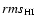 $rms_{\rm HI}$