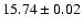 $15.74\pm 0.02$