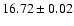 $16.72\pm 0.02$
