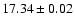 $17.34\pm 0.02$