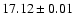 $17.12\pm 0.01$