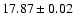 $17.87\pm 0.02$