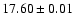 $17.60\pm 0.01$