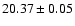 $20.37\pm 0.05$