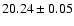 $20.24\pm 0.05$